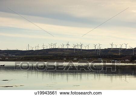 Wind turbines, St. Lawrence River, Cap-Chat, Quebec View Large Photo Image Stock Image - Wind turbines, St. Lawrence River, Cap-Chat, Quebec. Fotosearch
