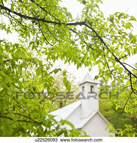 Stock Image - A church in Smoky Mountain National Park. Fotosearch