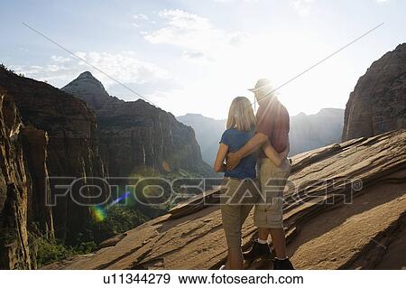 Stock Photo - A couple at Red Rock. Fotosearch