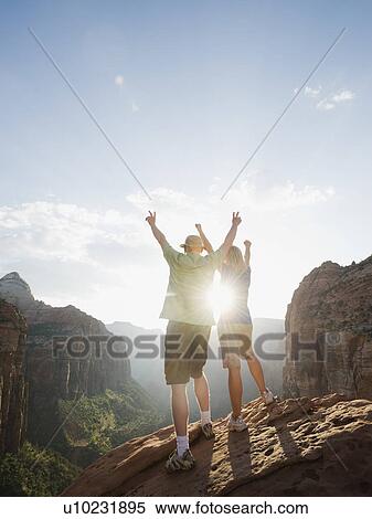 Stock Photography - A couple at Red Rock. Fotosearch