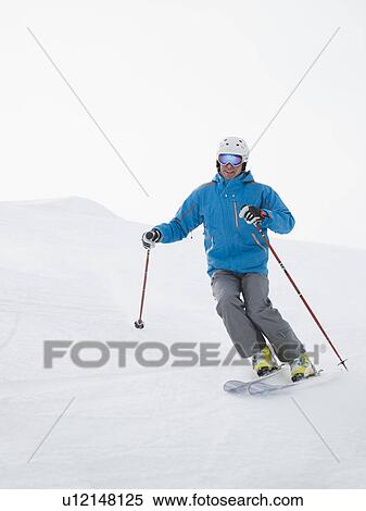 A downhill skier View Large Photo Image Stock Photography - A downhill skier. Fotosearch