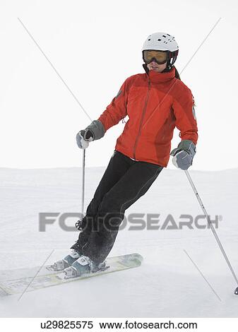 A downhill skier View Large Photo Image Stock Photography - A downhill skier. Fotosearch