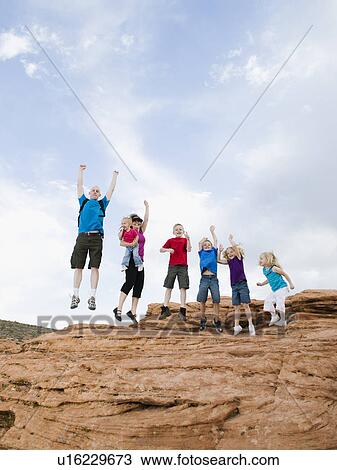 Stock Image - A family vacation at Red Rock. Fotosearch