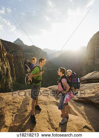Stock Image - A family vacation at Red Rock. Fotosearch