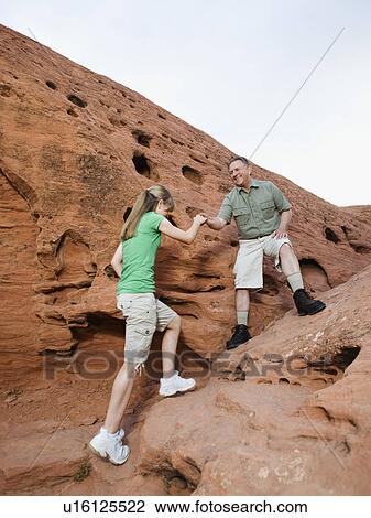A father and daughter at Red Rock View Large Photo Image Stock Image - A father and daughter at Red Rock. Fotosearch