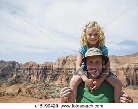 A father and daughter at Red Rock View Large Photo Image Stock Photo - A father and daughter at Red Rock. Fotosearch