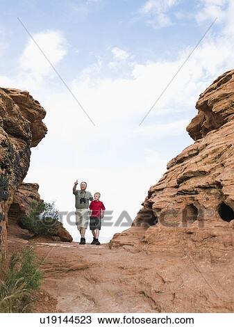 A father and son at Red Rock View Large Photo Image Stock Image - A father and son at Red Rock. Fotosearch