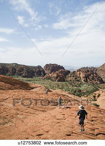 A father with kids at Red Rock View Large Photo Image Stock Image - A father with kids at Red Rock. Fotosearch