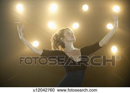 Stock Image - A female ballet dancer. Fotosearch