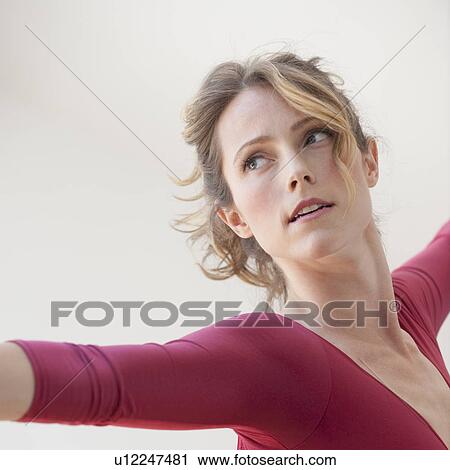 A female ballet dancer View Large Photo Image Stock Image - A female ballet dancer. Fotosearch