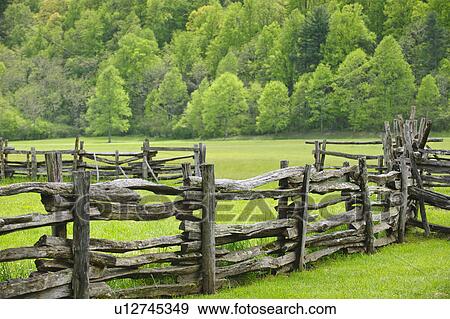 A fence in Smoky Mountain National Park View Large Photo Image Stock Photo - A fence in Smoky Mountain National Park. Fotosearch