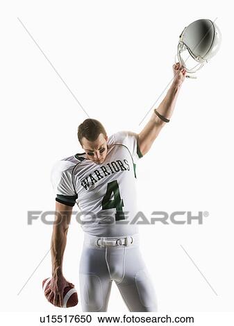 Stock Image - A football player. Fotosearch