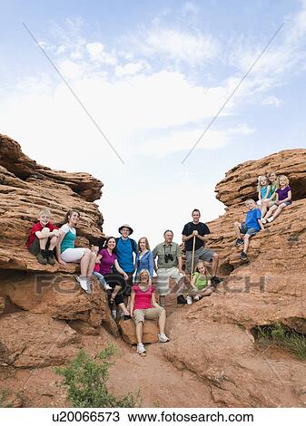 A large family on vacation at Red Rock View Large Photo Image Stock Image - A large family on vacation at Red Rock. Fotosearch