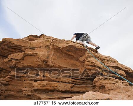 A rock climber at Red Rock View Large Photo Image Stock Photography - A rock climber at Red Rock. Fotosearch