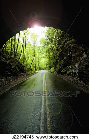 A scenic and empty road with tunnel View Large Photo Image Stock Photography - A scenic and empty road with tunnel. Fotosearch
