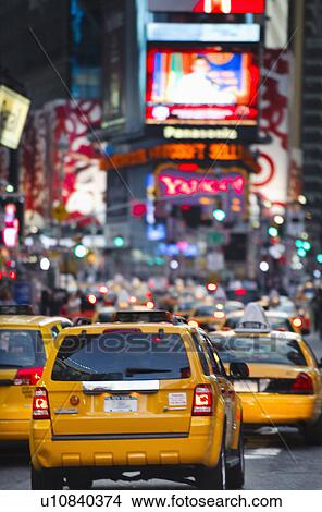 Picture - A street scene in New York. Fotosearch