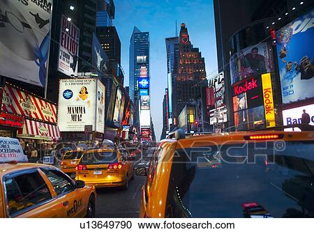 Stock Image - A street scene in New York. Fotosearch