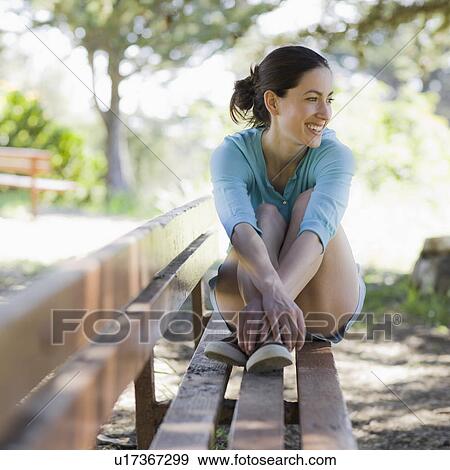 A woman in the park View Large Photo Image Stock Photo - A woman in the park. Fotosearch