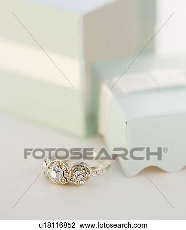 Stock Image - An engagement ring. Fotosearch