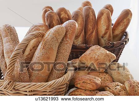 Assorted Breads and baked goods View Large Photo Image Stock Image - Assorted Breads and baked goods. Fotosearch
