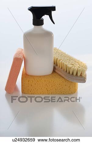 Stock Photo - Cleaning supplies. Fotosearch
