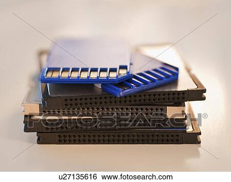 Stock Photograph - Computer chips. Fotosearch