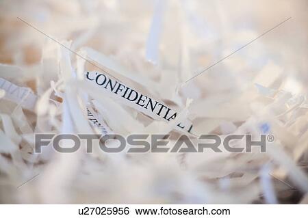 Stock Photograph - Confidential paperwork shredded. Fotosearch