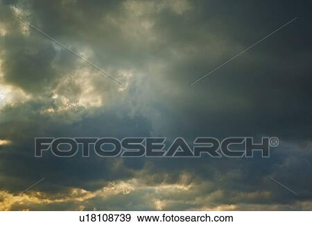 Dark clouds in the sky View Large Photo Image Stock Photo - Dark clouds in the sky. Fotosearch