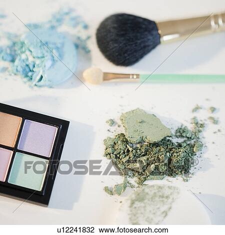 Stock Image - Eye shadow and make up applicators. Fotosearch