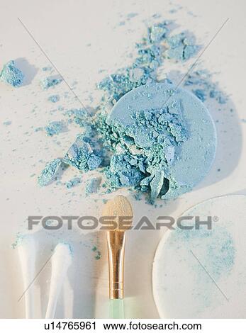 Stock Image - Eye shadow and make up applicators. Fotosearch