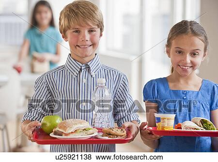 Kids in a cafeteria View Large Photo Image Stock Photo - Kids in a cafeteria. Fotosearch