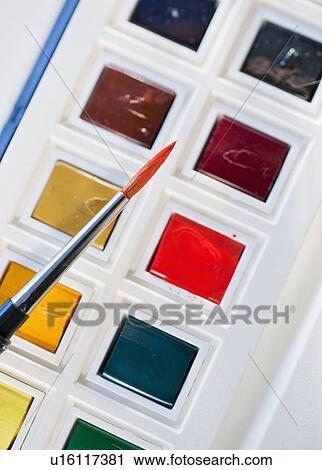 Stock Image - Paint supplies. Fotosearch