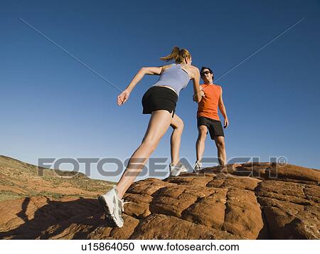 Runners at Red Rock View Large Photo Image Stock Image - Runners at Red Rock. Fotosearch
