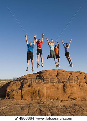 Runners at Red Rock taking a break View Large Photo Image Picture - Runners at Red Rock taking a break. Fotosearch