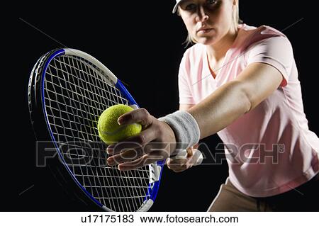 Stock Image - Tennis player. Fotosearch