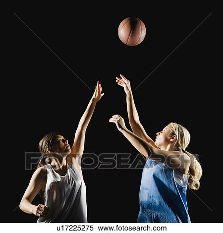 Stock Photography - Two basketball players. Fotosearch