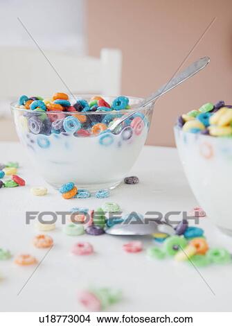 Two bowls of cereal View Large Photo Image Picture - Two bowls of cereal. Fotosearch