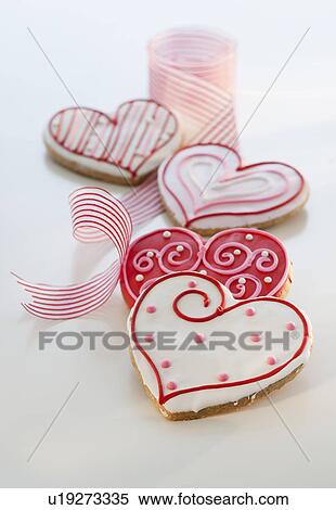 Stock Photography - Valentine's Day cookies. Fotosearch
