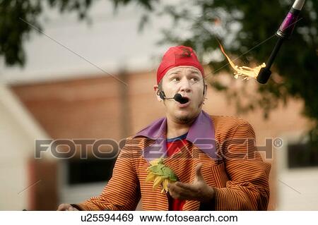 A clown puts on a show View Large Photo Image Stock Photo - A clown puts on a show. Fotosearch