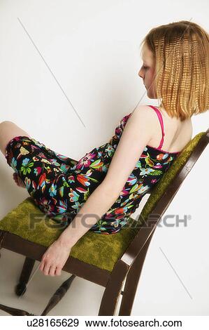 A girl with a colorful dress View Large Photo Image Stock Photo - A girl with a colorful dress. Fotosearch