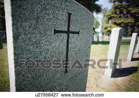 Stock Photo - A graveyard. Fotosearch