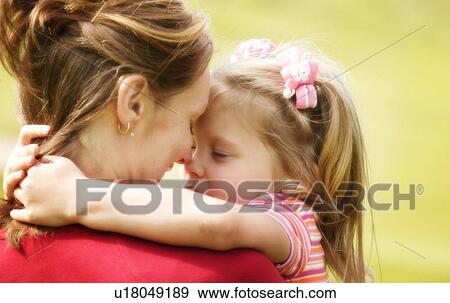 Stock Photo - A mother and daughter together. Fotosearch