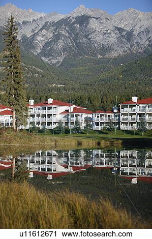 Stock Image - A resort on a golf course. Fotosearch