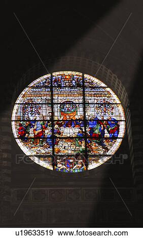 Stock Photo - A stained glass window. Fotosearch