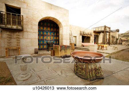A temple courtyard View Large Photo Image Stock Image - A temple courtyard. Fotosearch
