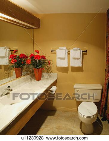 Stock Photo - A washroom in a hotel. Fotosearch