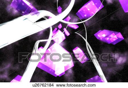Picture - Abstract effect, 3 Dimensional concept.. Fotosearch