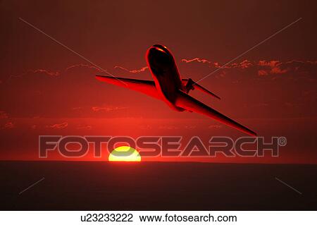 Airplane in the sky View Large Photo Image Stock Image - Airplane in the sky. Fotosearch