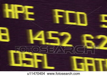Airport flight times display View Large Photo Image Picture - Airport flight times display. Fotosearch
