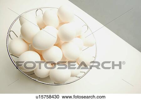 Stock Image - All eggs in one basket. Fotosearch